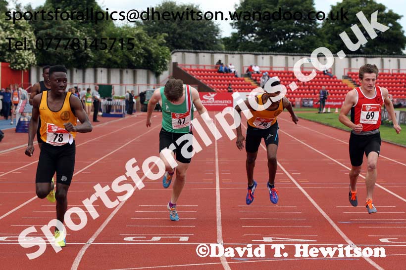 Inter boys 200 metres, English Schools Track and Field. Photo: David T. Hewitson/Sports for All Pics